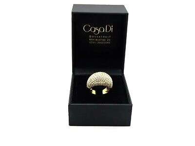 Pre-owned Casadi Pave Coctail Ring 3,02ct 165 Brillanten Mikroskopfassung 750 18k Gelbgold Gr.54