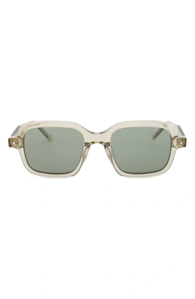 Shop Grey Ant Sext Square Sunglasses In Clear/ Green