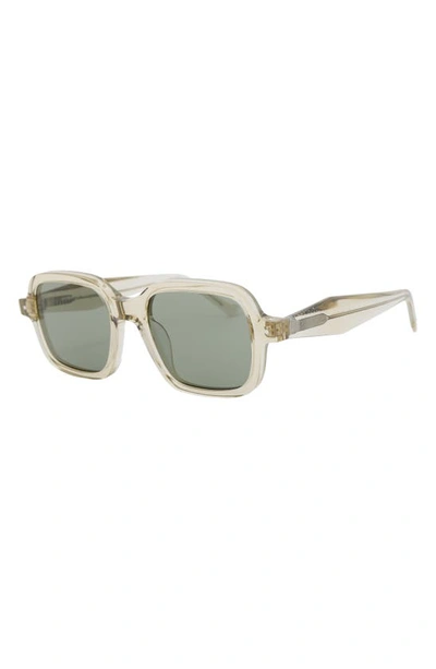 Shop Grey Ant Sext Square Sunglasses In Clear/ Green