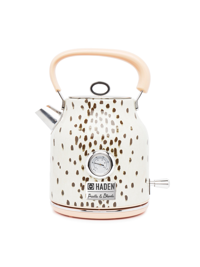Shop Haden Margate Poodle And Blonde 1.7 Liter (7 Cup) Cordless, Electric Kettle In Brown