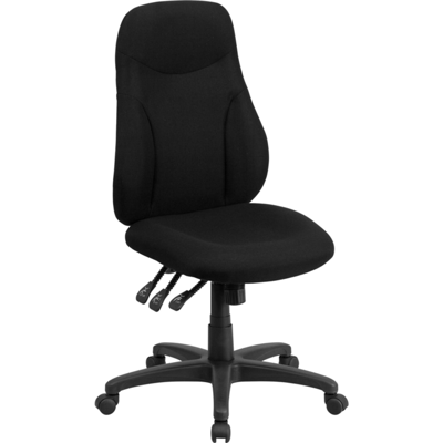 Shop Offex High Back Black Fabric Multifunction Swivel Ergonomic Task Office Chair