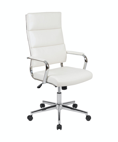 Shop Offex High Back White Leathersoft Contemporary Panel Executive Swivel Office Chair