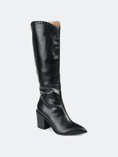Shop Journee Collection Women's Tru Comfort Foam Wide Calf Daria Boot In Black