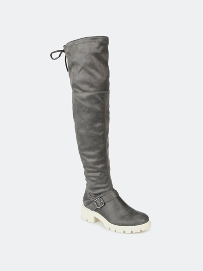 Shop Journee Collection Women's Tru Comfort Foam Salisa Boot In Grey