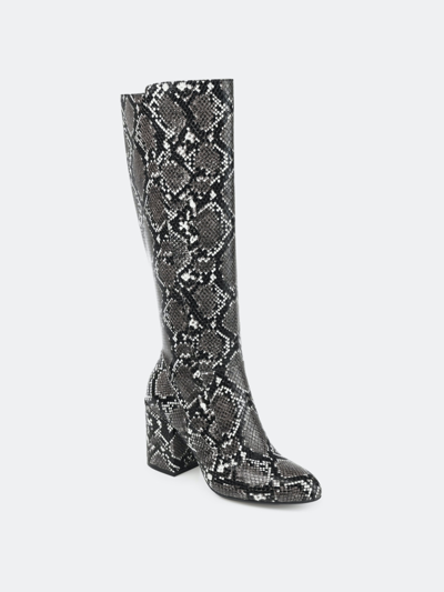 Shop Journee Collection Women's Tru Comfort Foam Extra Wide Calf Tavia Boot In Grey