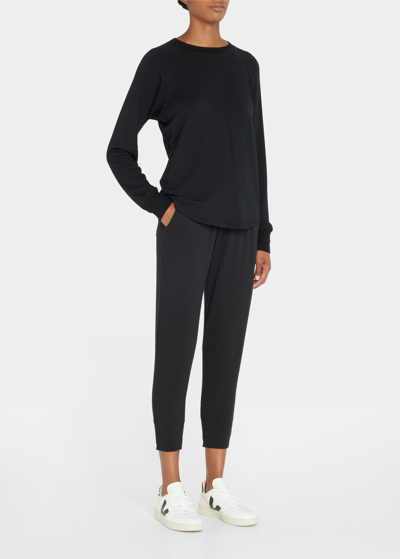 Shop Splits59 Warm Up Fleece Sweatshirt In Black