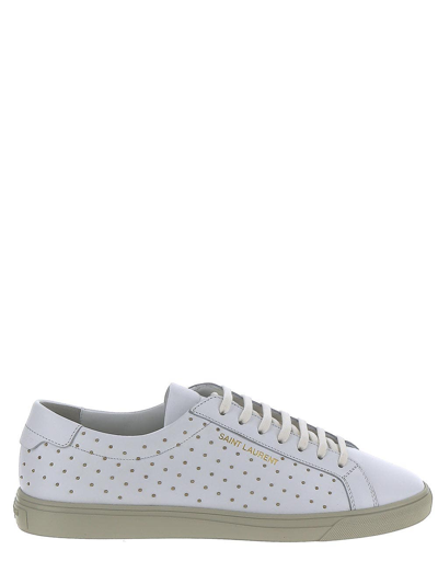 Shop Saint Laurent Andy Sneakers In White