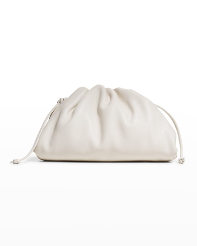 Shop Bottega Veneta The Mini Pouch Clutch Bag In White