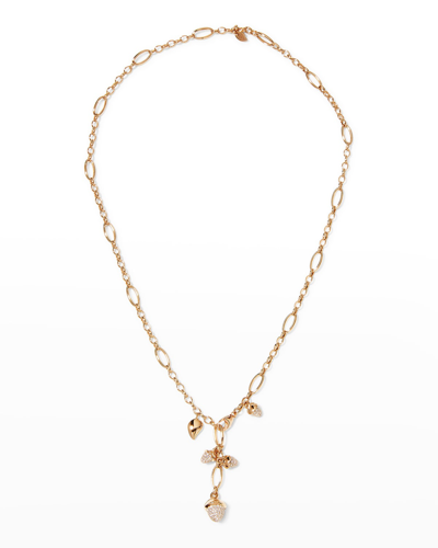 Shop Tamara Comolli Rose Gold Mikado Necklace With Brilliant-cut Diamonds