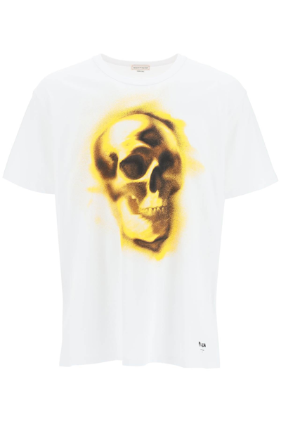 Shop Alexander Mcqueen Skull Print T-shirt In Mixed Colours