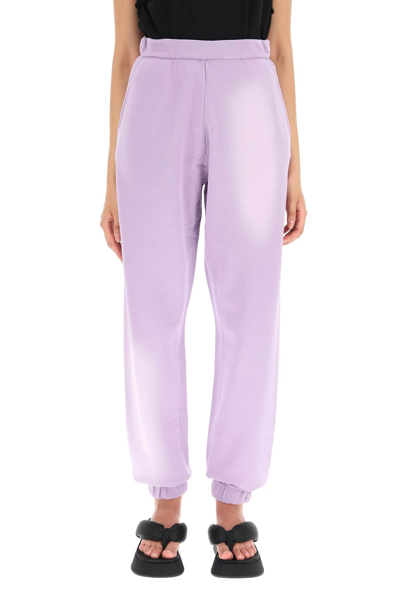 Shop Attico The  'peggy' Sweatpants In Purple