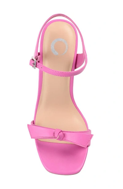 Journee Collection Dianne Womens Round Open Toe Stacked Heel Pumps In Pink