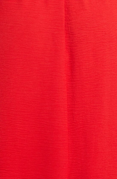 Shop Fraiche By J Long Sleeve Faux Wrap Dress In Red