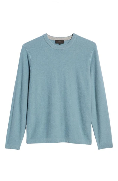 Shop Vince Boiled Cashmere Crewneck Sweater In Highwater
