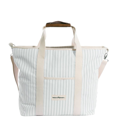 Shop Business & Pleasure Striped Cooler Tote Bag In Green