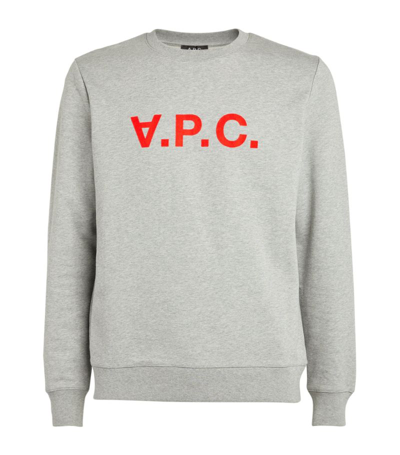 Shop Apc Organic Cotton Vpc Sweatshirt In Grey