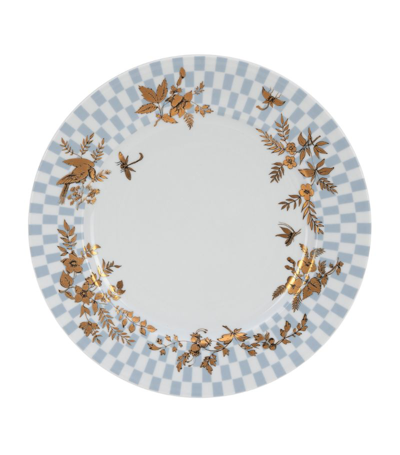 Shop Fornasetti Porcelain Coromandel Egocentrismo Plate (25cm) In Multi