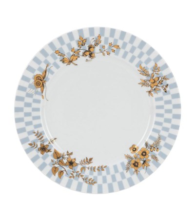 Shop Fornasetti Porcelain Coromandel Egocentrismo Plate (20cm) In Multi
