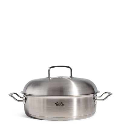 Shop Fissler Original-profi Round Roaster With High-dome Lid (28cm) In Metallic