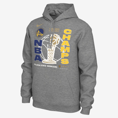 Shop Nike Golden State Warriors  Men's Nba Pullover Hoodie In Grey