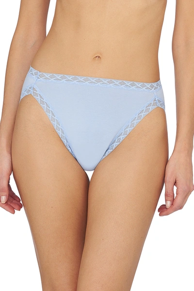 Shop Natori Bliss French Cut Brief Panty Underwear With Lace Trim In Paradise