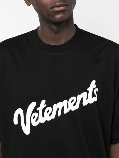 Shop Vetements Sweet Logo T-shirt In Black