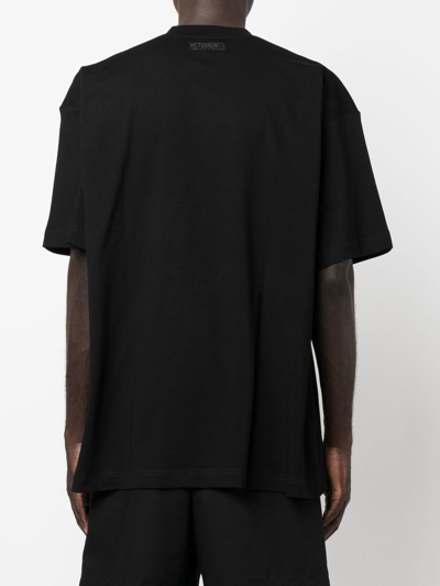 Shop Vetements Sweet Logo T-shirt In Black