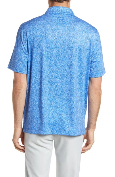 Cutter & Buck Pike Constellation Print Performance Polo In Chelan