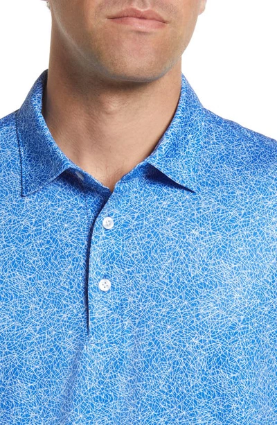 Cutter & Buck Pike Constellation Print Performance Polo In Chelan