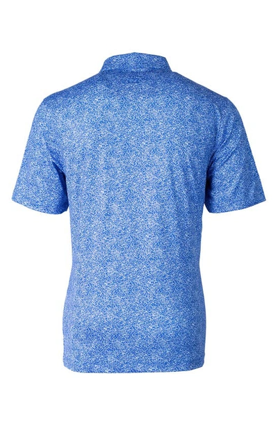 Cutter & Buck Pike Constellation Print Performance Polo In Chelan