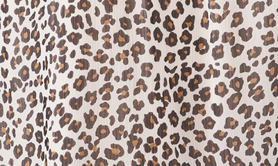 Shop Cece Leopard Print Off The Shoulder Ruffle Blouse In Soft Ecru