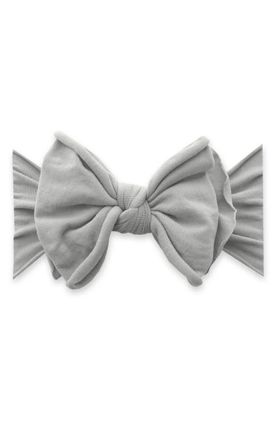 Shop Baby Bling Fab-bow-lous Headband In Grey