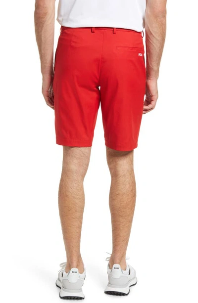 Hugo Boss Liem Shorts In Bright Red