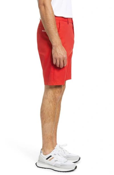 Shop Hugo Boss Liem Shorts In Bright Red