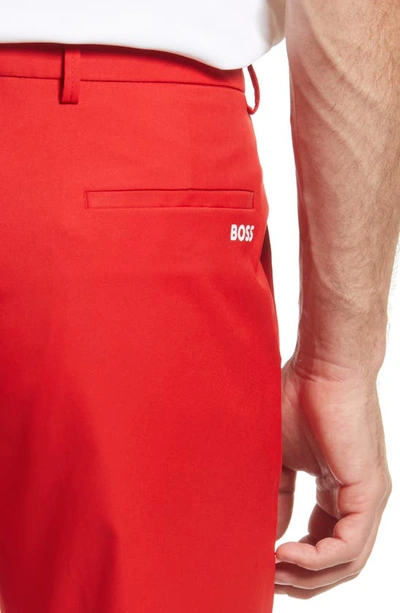 Shop Hugo Boss Liem Shorts In Bright Red