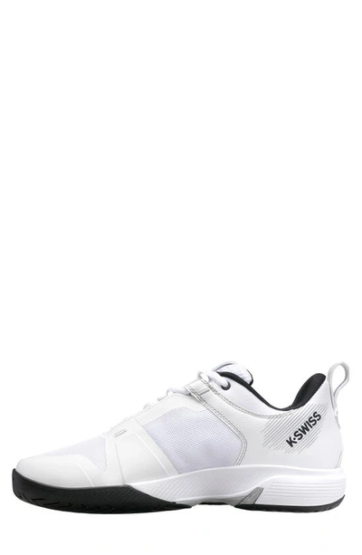 Shop K-swiss Ultrashot Team Tennis Shoe In White/ Black/ High-rise