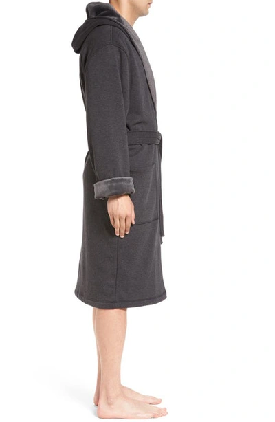 Shop Ugg 'brunswick' Robe In Black Bear Heather