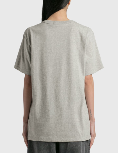 Shop Maison Kitsuné Chillax Fox Patch Classic T-shirt In Grey