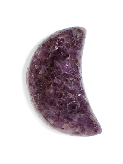Shop Jia Jia Amethyst Druzy Moon Crystal In Purple