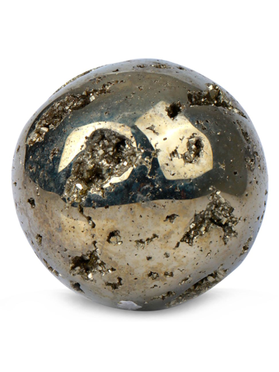 Shop Jia Jia Pyrite Sphere Crystal In Gold