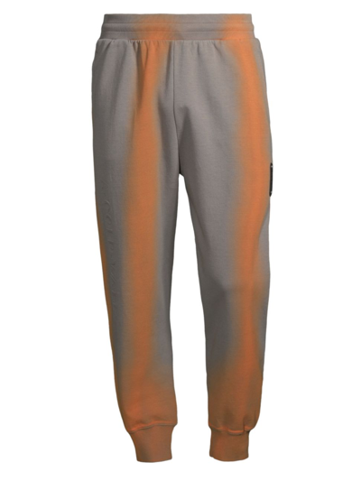 A-cold-wall* Logo Tie-dye Jogger Sweatpants In Midgrey Rich Orange