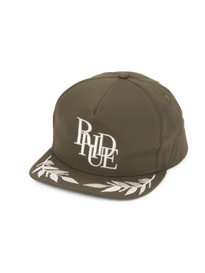 Rhude Twill Podium Logo Hat In Terrarium | ModeSens