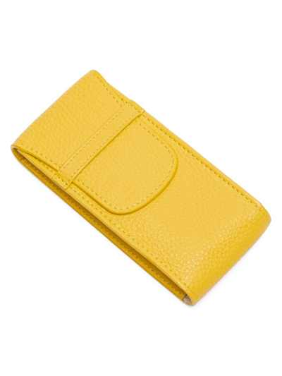 Shop Rapport London Portobello Yellow Leather Single Watch Pouch