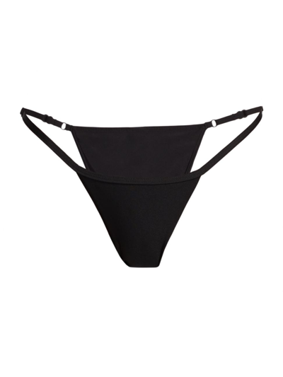 Shop Good American Women's Perfect Fit Adjustable Bikini Bottom In Black