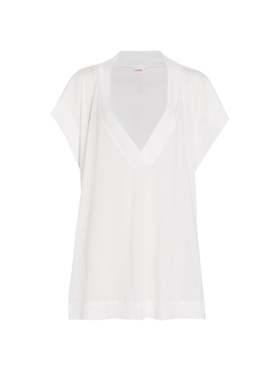 Shop Eres Women's Renee V-neck Oversize T-shirt In Blanc