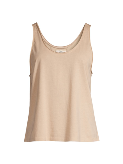 Shop Ugg Women's Coralynn Cotton-blend Tank In Light Tan