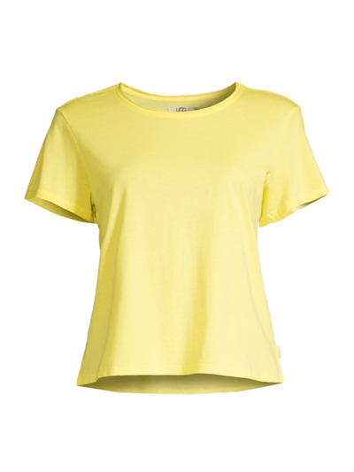 Shop Ugg Women's Perline Short Sleeve T-shirt In Elf In Yellow