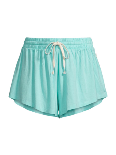 Shop Ugg Women's Pamalla Cotton-blend Lounge Shorts In Laguna