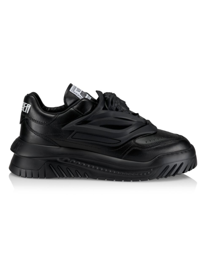 VERSACE MEN'S ODISSEA CAGED RUBBER MEDUSA SNEAKERS 