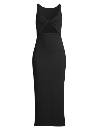Shop L*space Women's Nico Rib-knit Cut-out Dress In Black